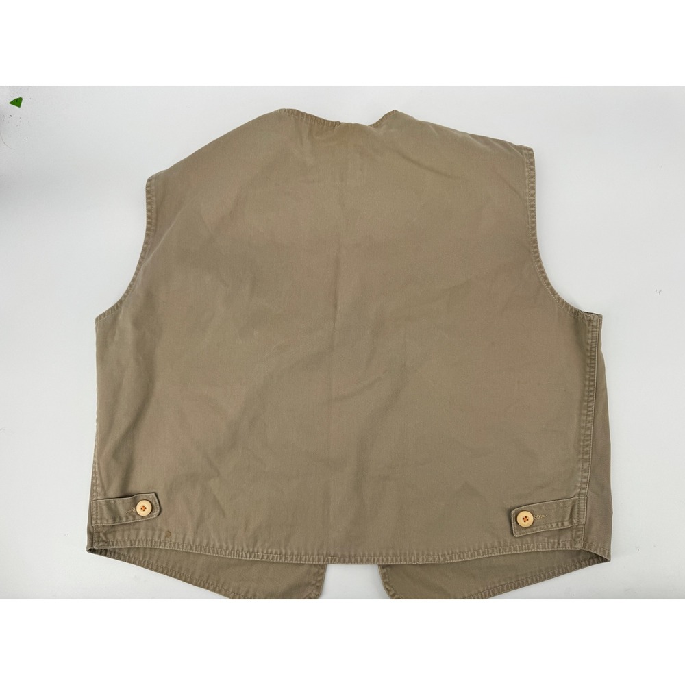 Vintage Abercrombie & Fitch Adirondack Trail Vest Mens XL Tan Utility Gorpcore - Picture 4 of 5